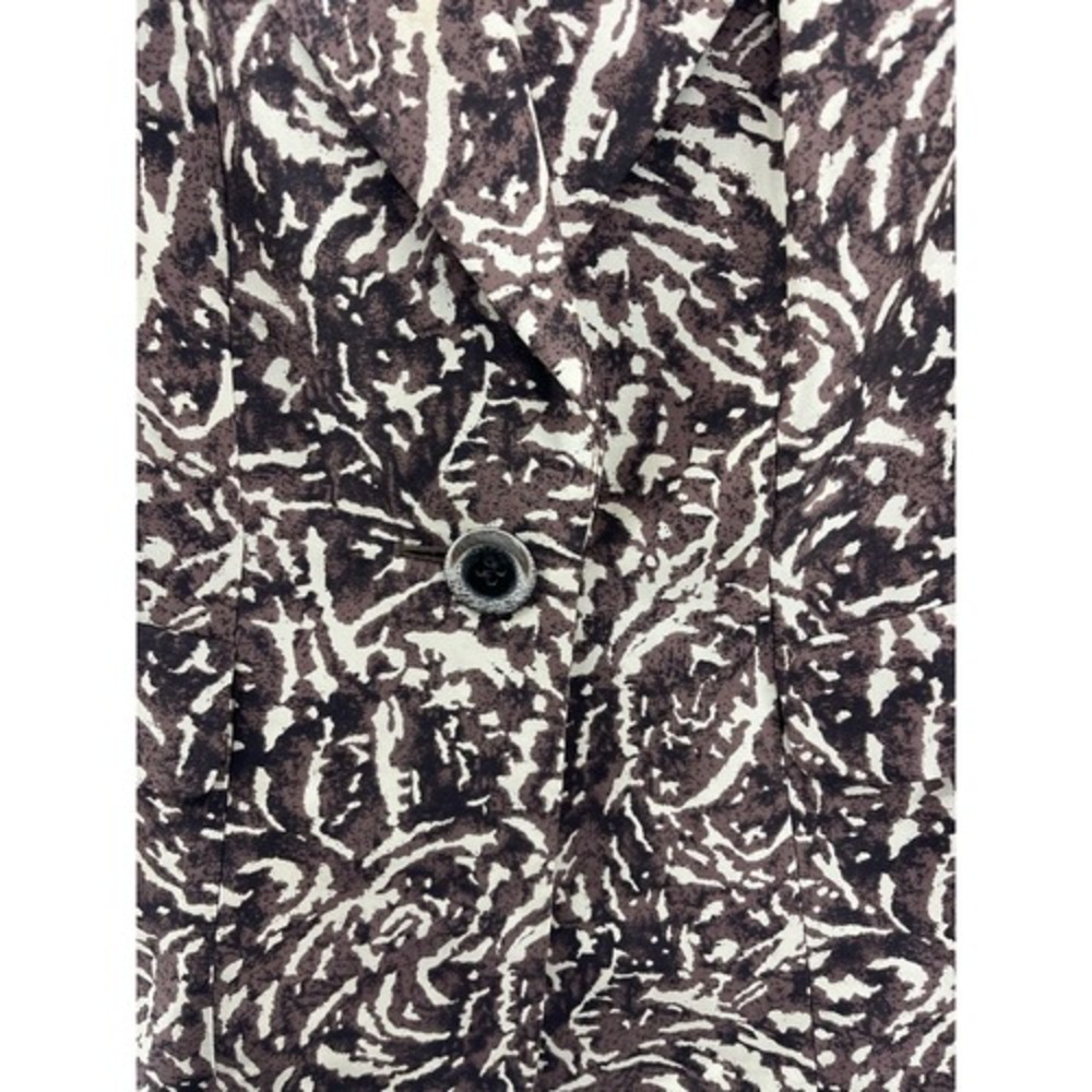 Kasper Silk Blazer Abstract Print Career Jacket Business Casual Size - Picture 6 of 9